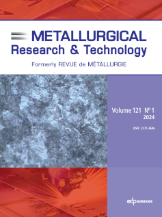 Fully pearlitic structure observed with optical microscopy, in the hot rolled sample (φ = 8 mm)
(© E. Brandaleze et al., article 111)
